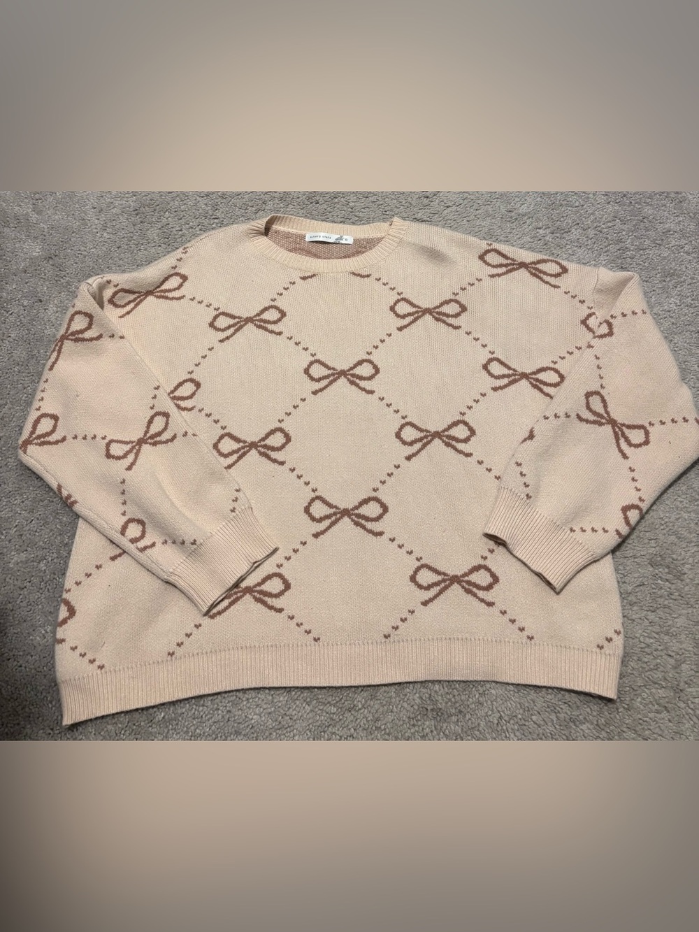 Alter’d State Tan Bow Sweater